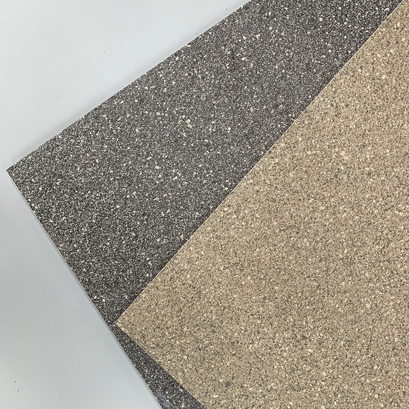 Non Slip Matte Sandstone Rough Surface Full Body Black Porcelain Exterior Grey Rustic Outdoor Floor Tiles