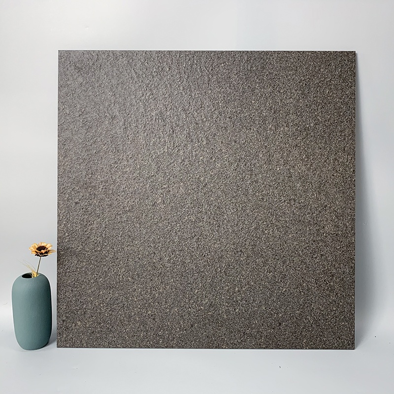 Non Slip Matte Sandstone Rough Surface Full Body Black Porcelain Exterior Grey Rustic Outdoor Floor Tiles