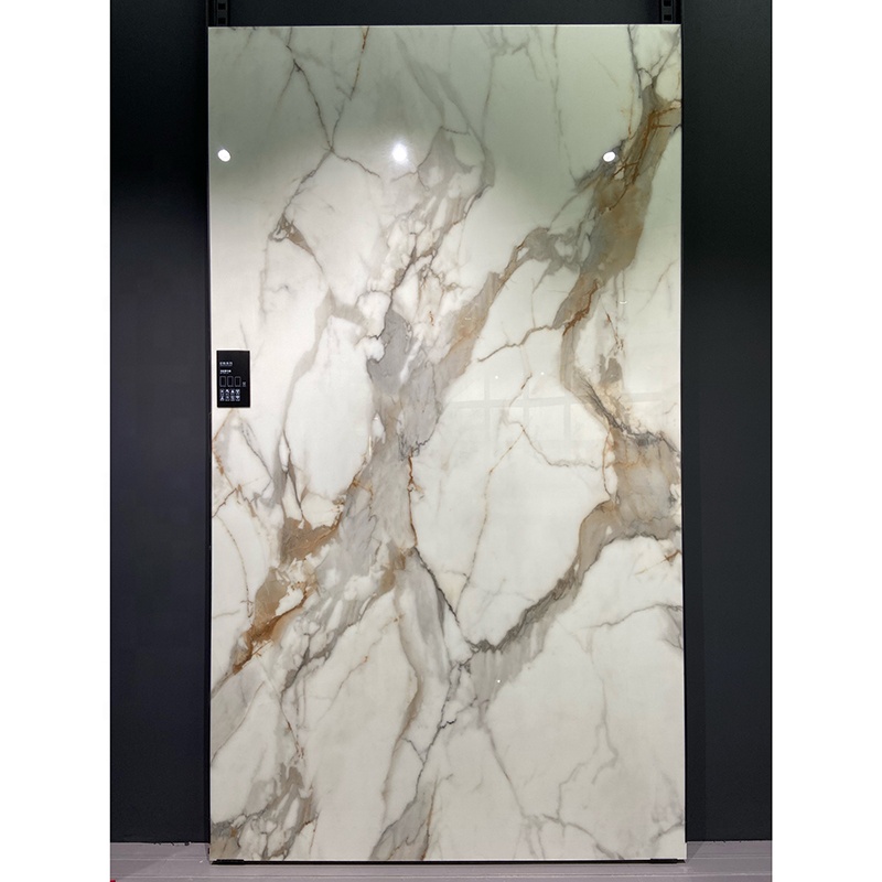 Luxury Solid Surface Phoenix Crystal Artificial Marble Stone Slab for TV Background Bathroom Wall Mural