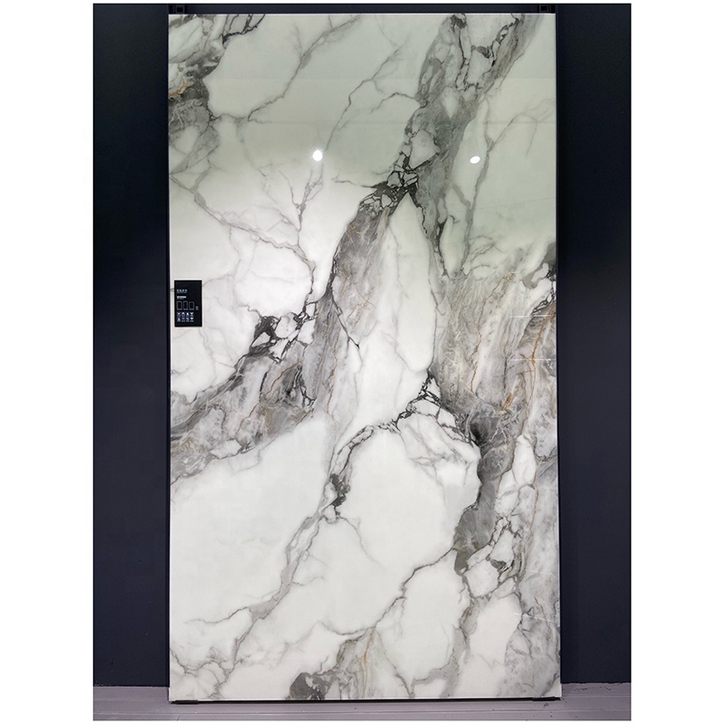 Luxury Solid Surface Phoenix Crystal Artificial Marble Stone Slab for TV Background Bathroom Wall Mural