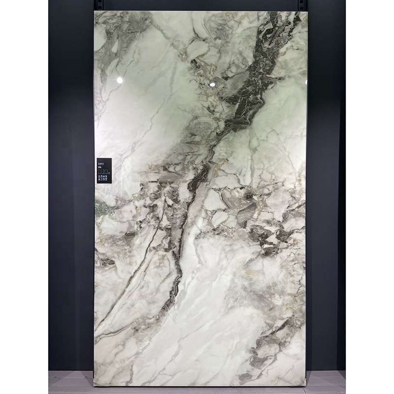 Luxury Solid Surface Phoenix Crystal Artificial Marble Stone Slab for TV Background Bathroom Wall Mural
