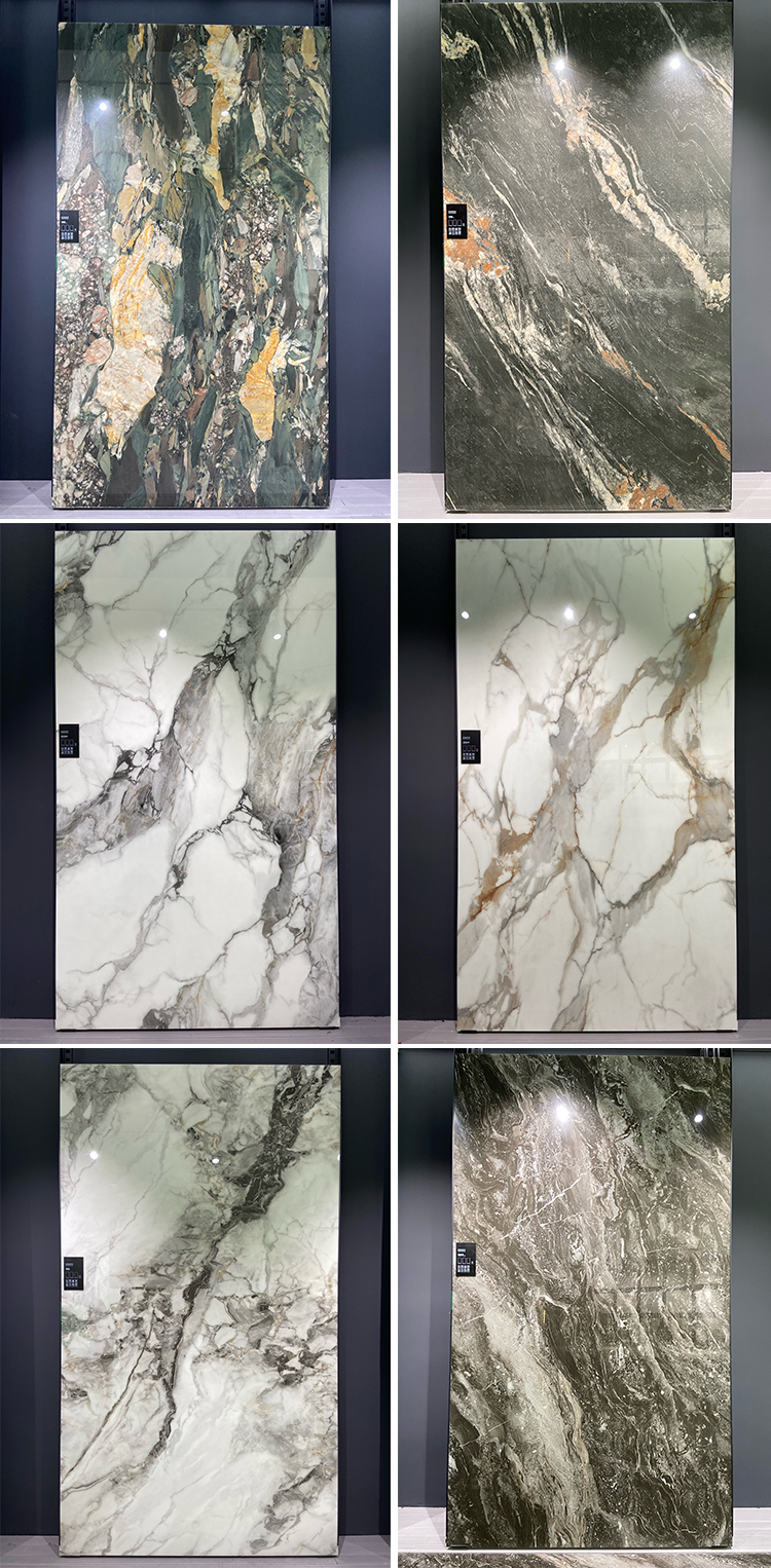 Luxury Solid Surface Phoenix Crystal Artificial Marble Stone Slab for TV Background Bathroom Wall Mural
