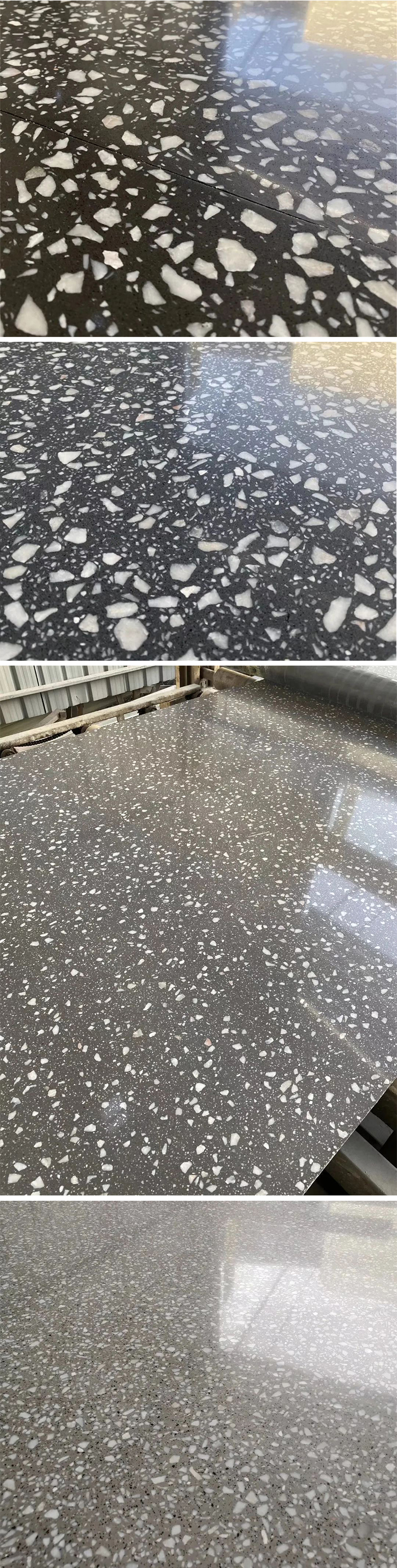 China High Quality Cement Multicoloured Terrazzo Stone Kitchen Work Table Top Slabs Tile for Floor and Wall