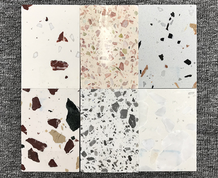 China High Quality Cement Multicoloured Terrazzo Stone Kitchen Work Table Top Slabs Tile for Floor and Wall