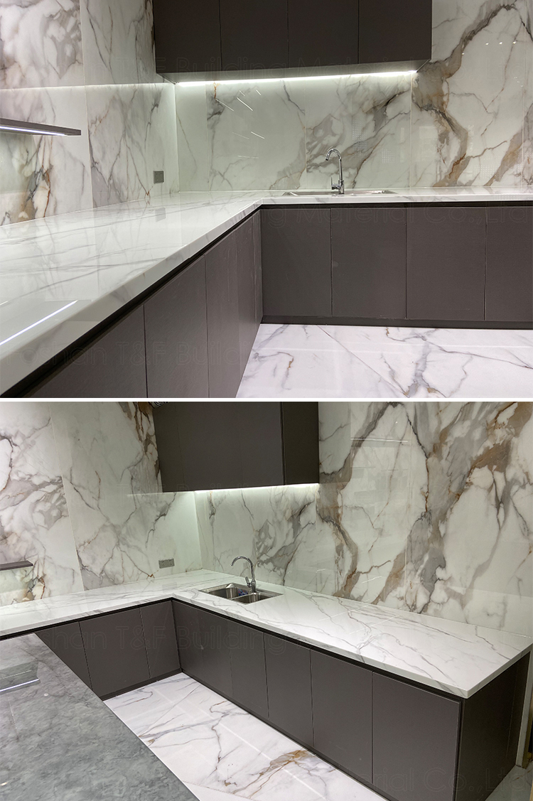 China Supplier Phoenix Crystal White Artificial Marble Stone Countertop Flooring Decoration Wall Big Slab