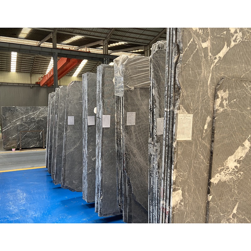 Cheap Chinese Dark Brown Turkey Marble Price Thin Slab Flooring Tile Stone for Coffee Table Top