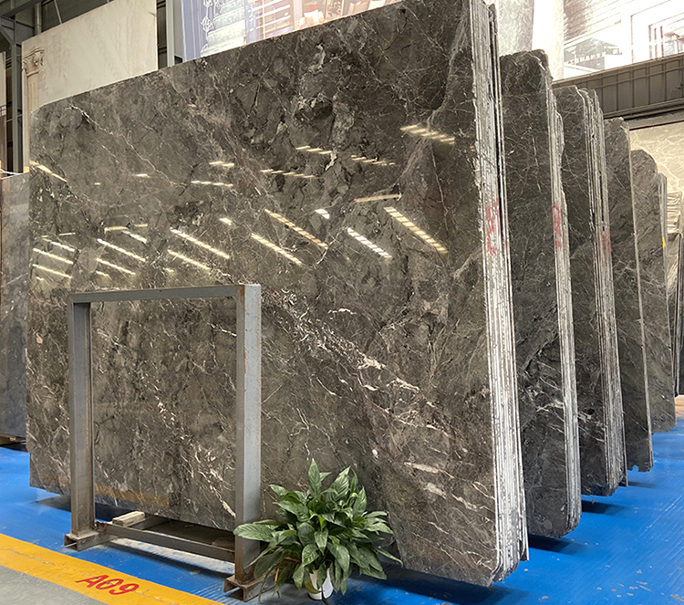Cheap Chinese Dark Brown Turkey Marble Price Thin Slab Flooring Tile Stone for Coffee Table Top