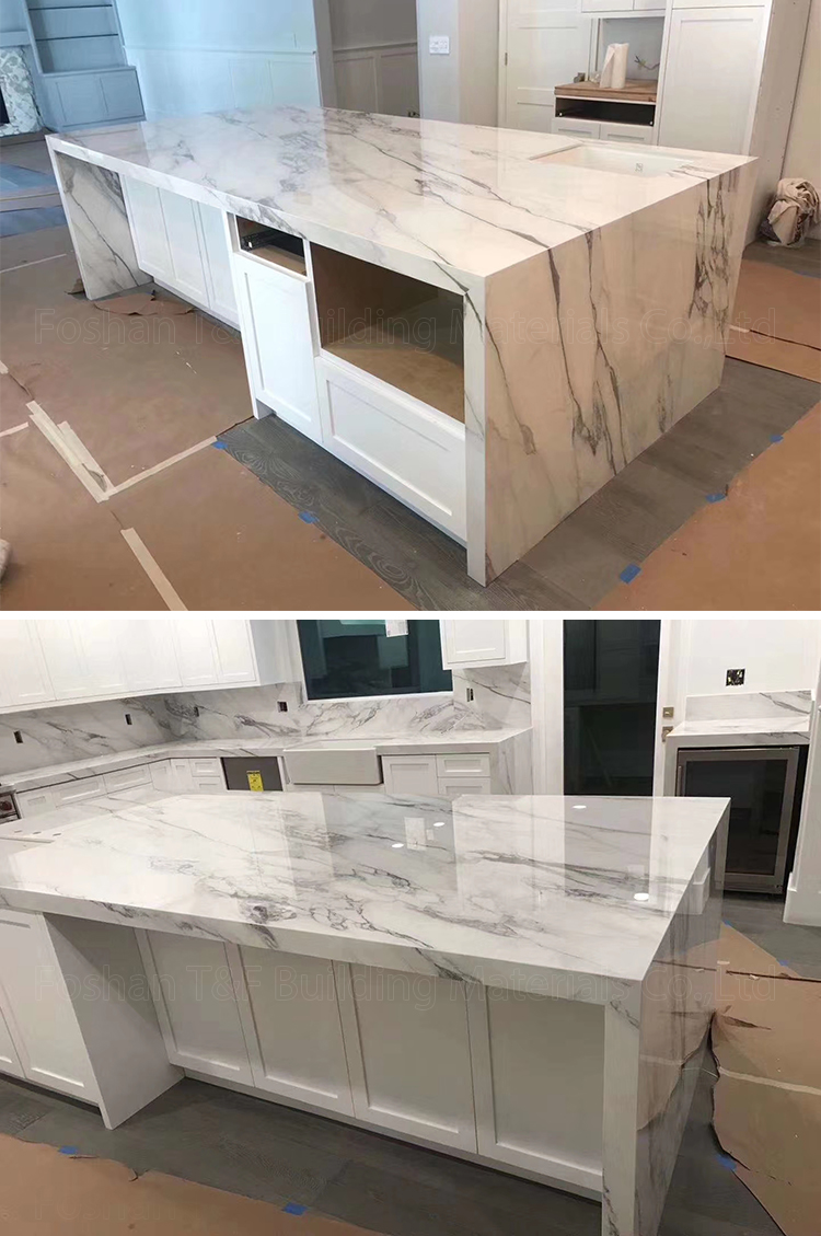 Wholesale Artificial Stone Horizon Polished Countertop Jazz White Quartz Stone M2 Price