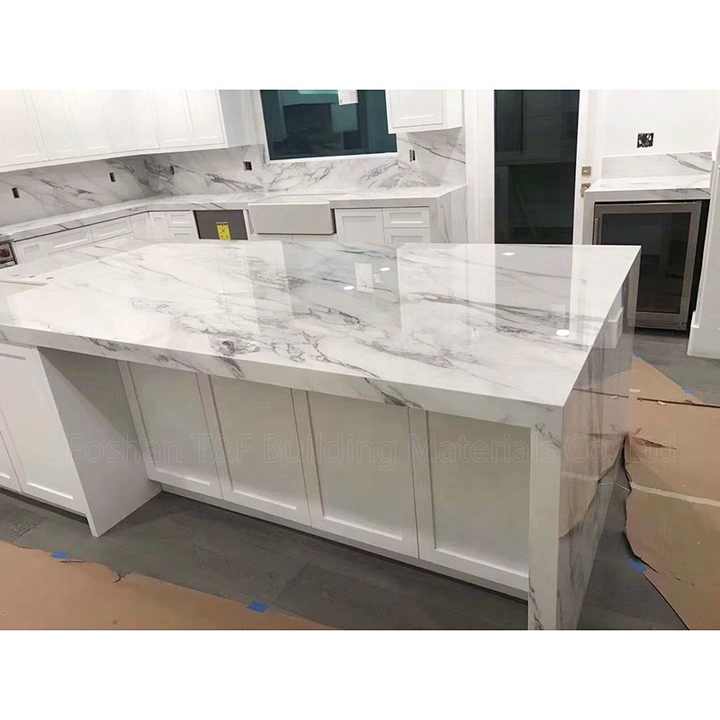 Wholesale Artificial Stone Horizon Polished Countertop Jazz White Quartz Stone M2 Price