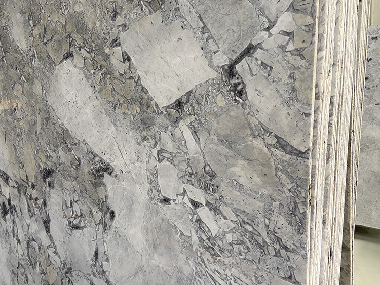 Italian Interior Wall Floor Decoration Grey Marble Big Slabs Polished Slate Natural Marble Stone