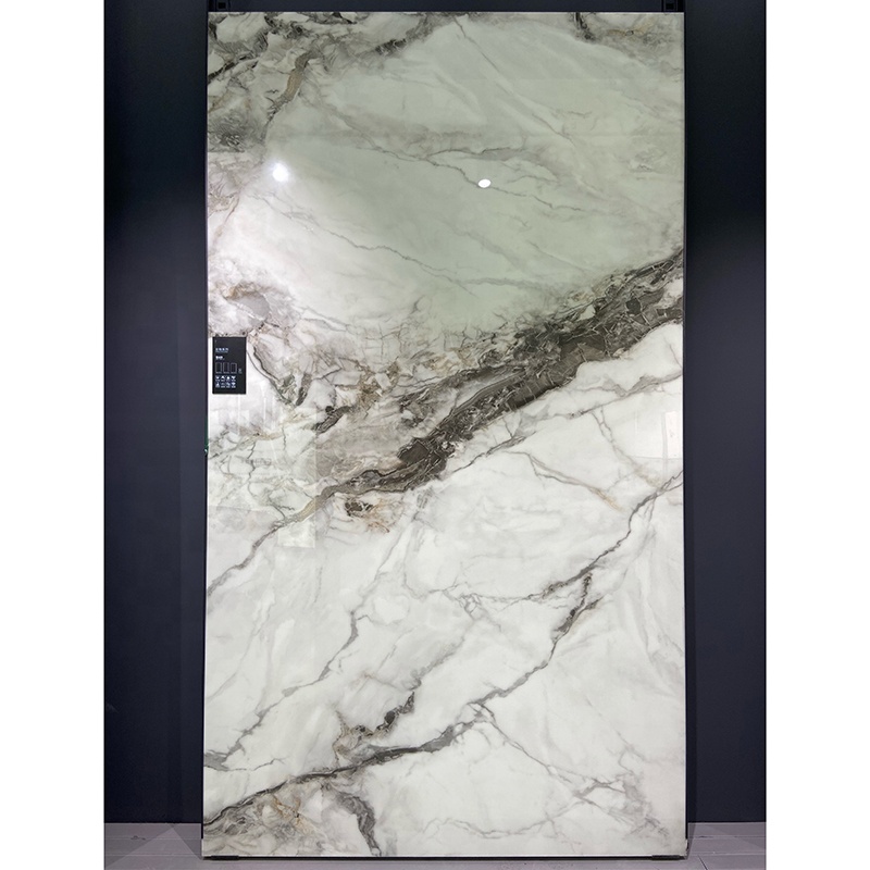 Foshan Phoenix Crystal White Dining Table Artificial Marble Stone Slabs Tiles for Floor and Wall