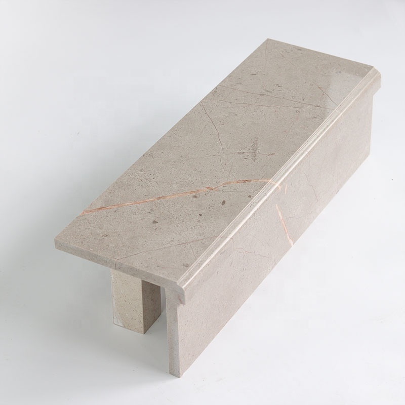 Modern Interior Villa Hotel Home Decoration Natural Marble Stair Tread Staircase
