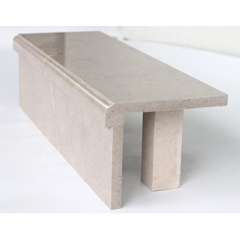 Modern Interior Villa Hotel Home Decoration Natural Marble Stair Tread Staircase