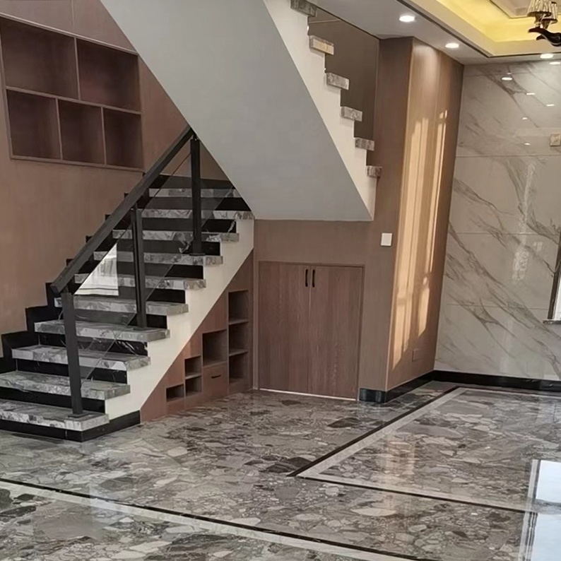 Polished Grey Natural Marble Big Slab Price for Wall Flooring Tile Background Kitchen Counter Top Desk