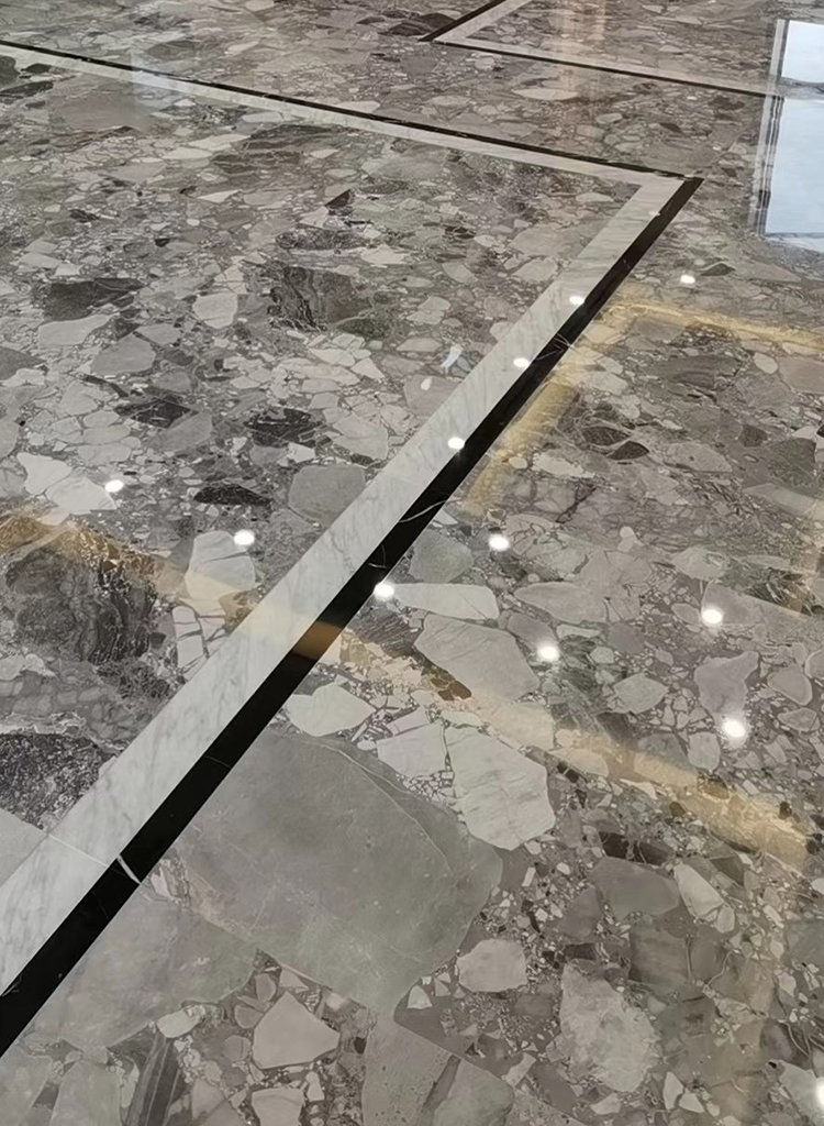 Polished Grey Natural Marble Big Slab Price for Wall Flooring Tile Background Kitchen Counter Top Desk