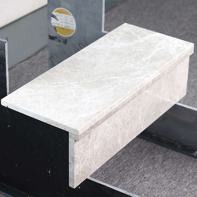 Customized Hotel Villa Grey Natural Stone Marble Stairs Price Marble Stone Staircase Steps