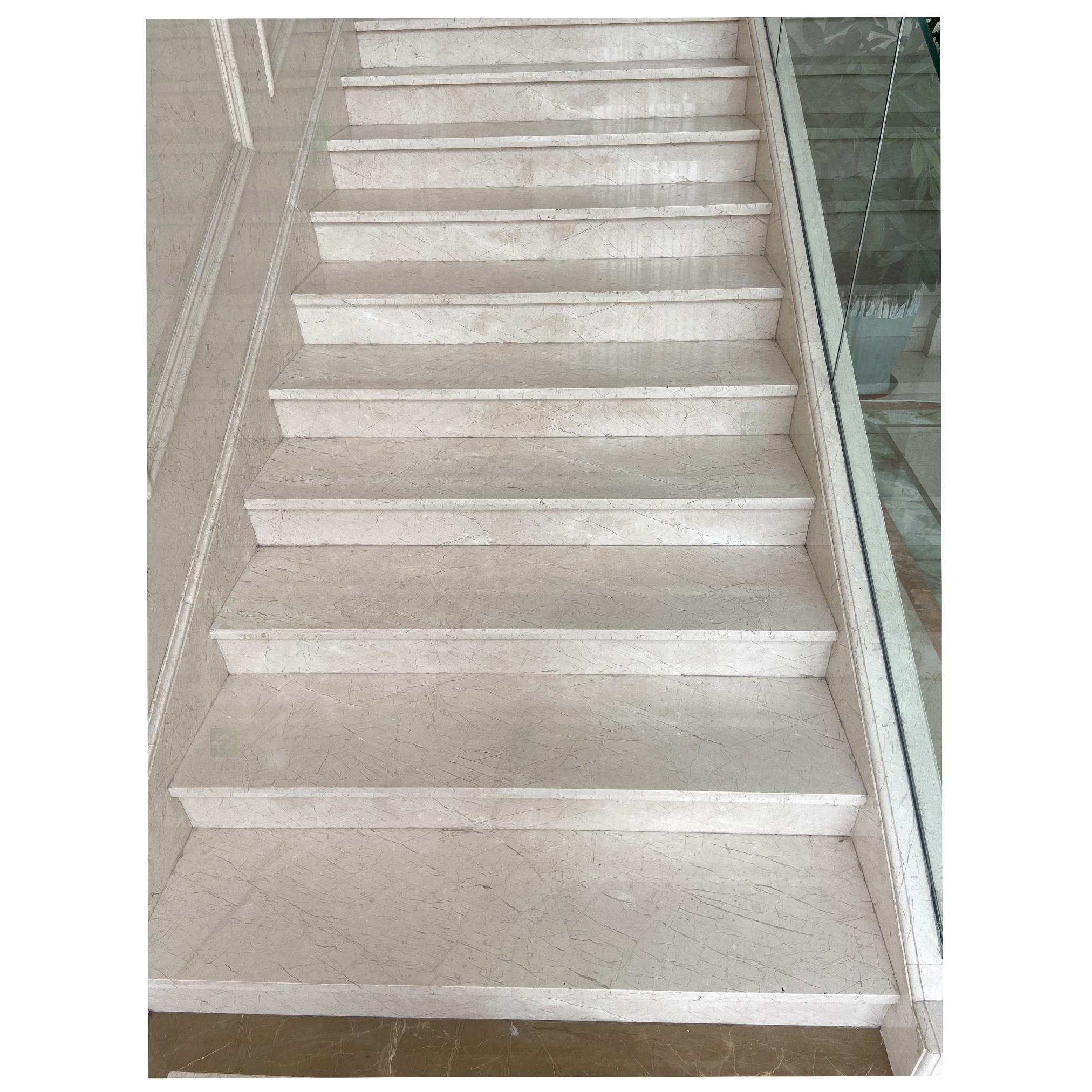 Modern Simple Straight Natural Stone Foot Steps Marble Stair Staircase