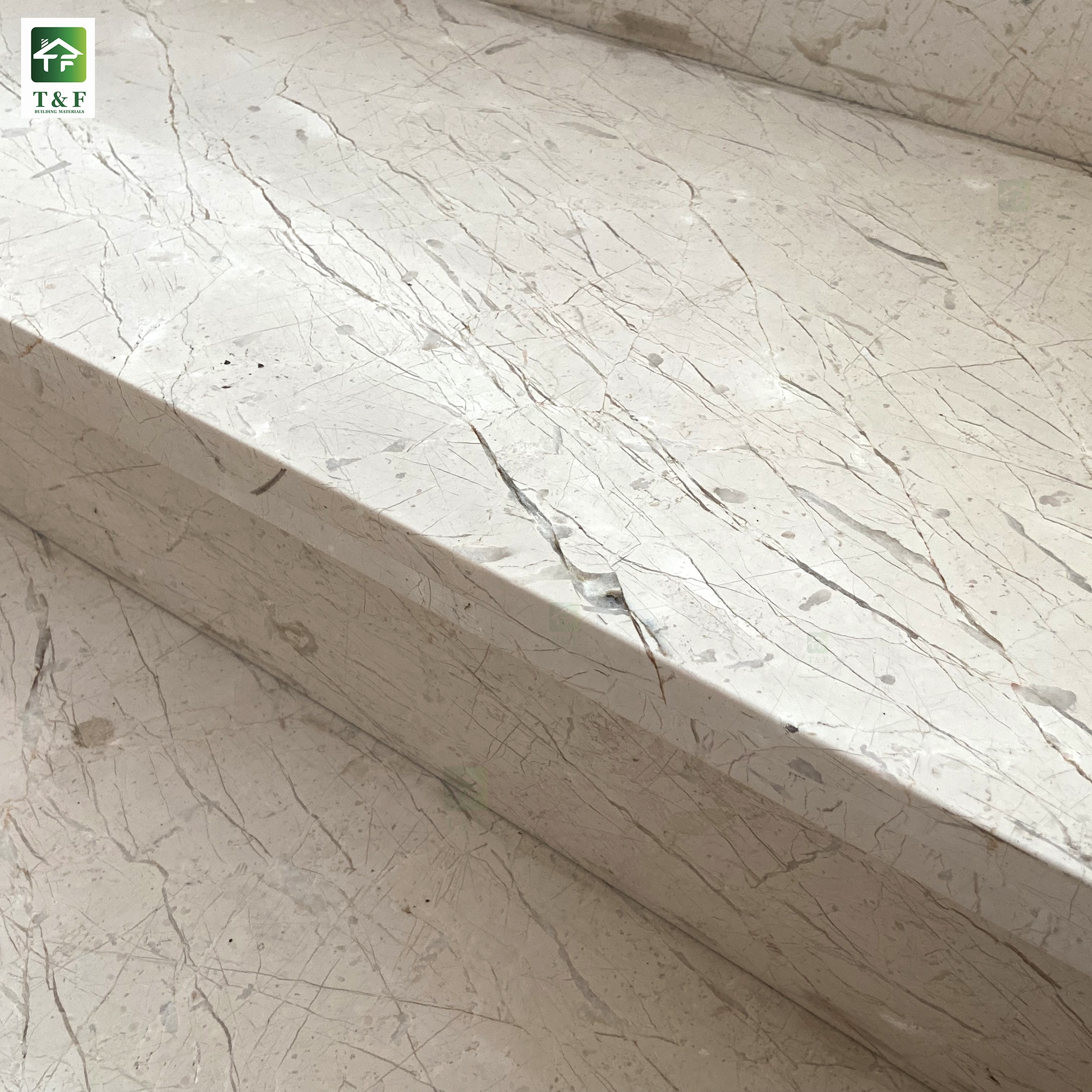 Modern Simple Straight Natural Stone Foot Steps Marble Stair Staircase