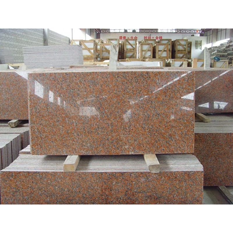 Wholesale Chinese Balmoral Maple Red Granite Natural Marble Stone Floor Stairs Polished  Granite Slab