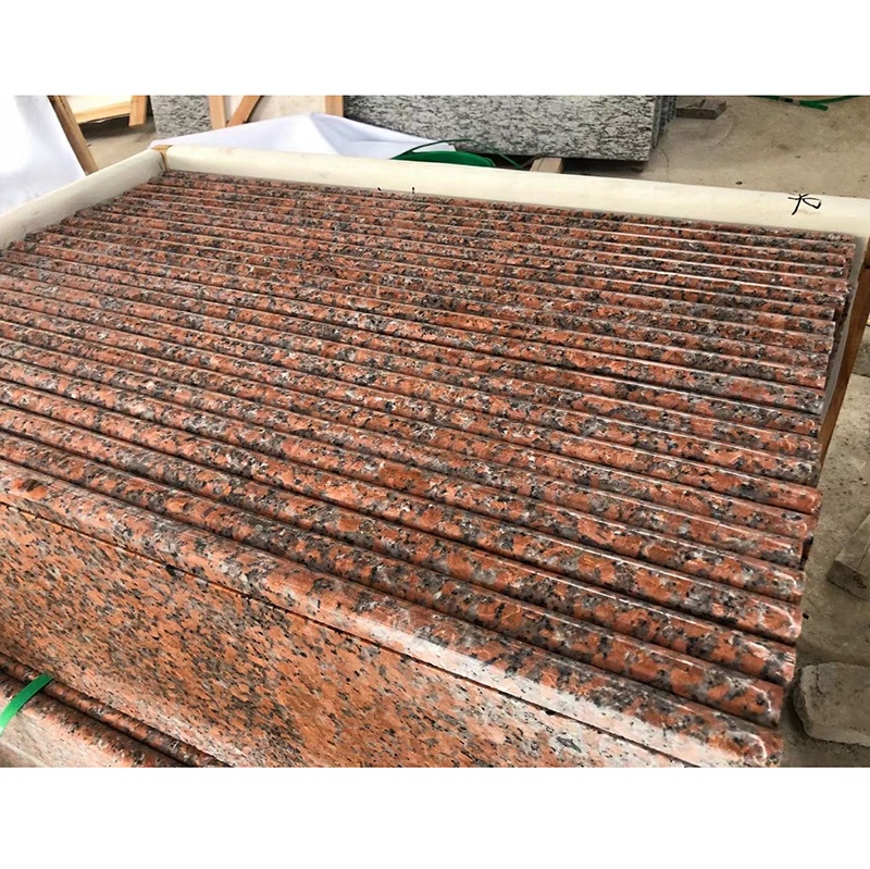 Wholesale Chinese Balmoral Maple Red Granite Natural Marble Stone Floor Stairs Polished  Granite Slab
