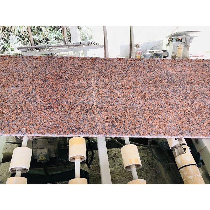Wholesale Chinese Balmoral Maple Red Granite Natural Marble Stone Floor Stairs Polished  Granite Slab