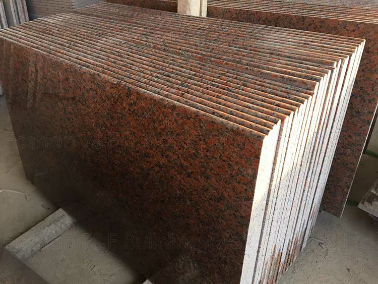 Wholesale Chinese Balmoral Maple Red Granite Natural Marble Stone Floor Stairs Polished Granite Slab