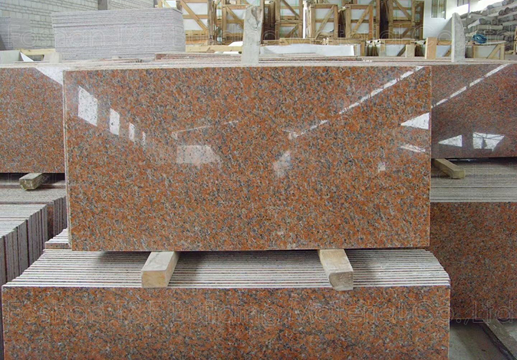 Wholesale Chinese Balmoral Maple Red Granite Natural Marble Stone Floor Stairs Polished Granite Slab