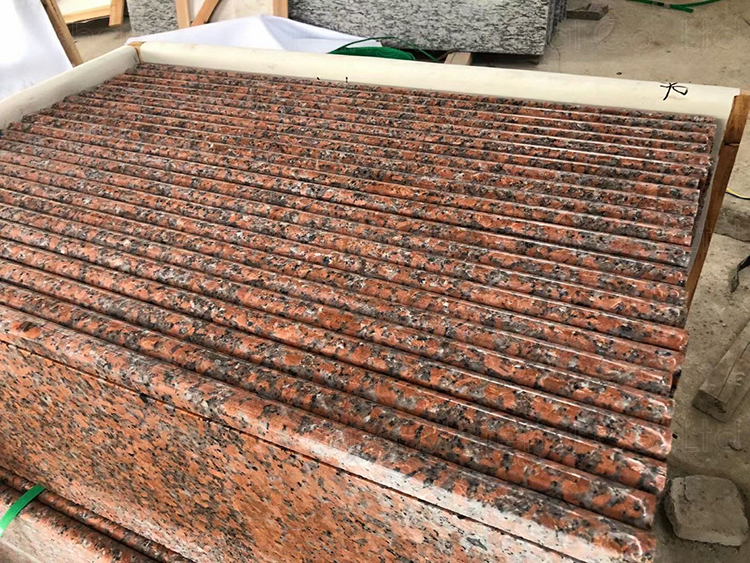 Wholesale Chinese Balmoral Maple Red Granite Natural Marble Stone Floor Stairs Polished Granite Slab
