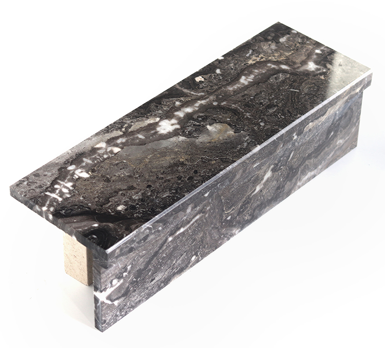 Beautiful Polished Black Brown Natural Stone Step Stair Case Tread Marble Stairs
