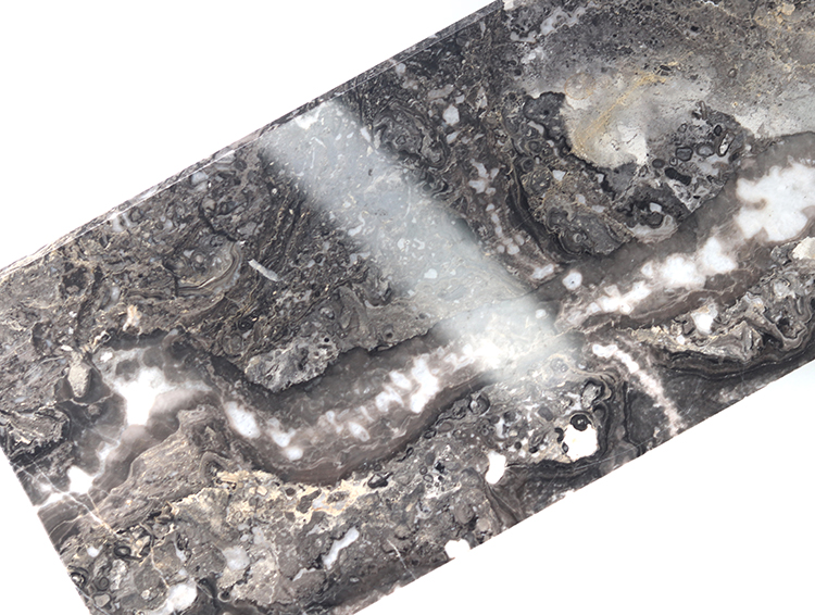 Beautiful Polished Black Brown Natural Stone Step Stair Case Tread Marble Stairs