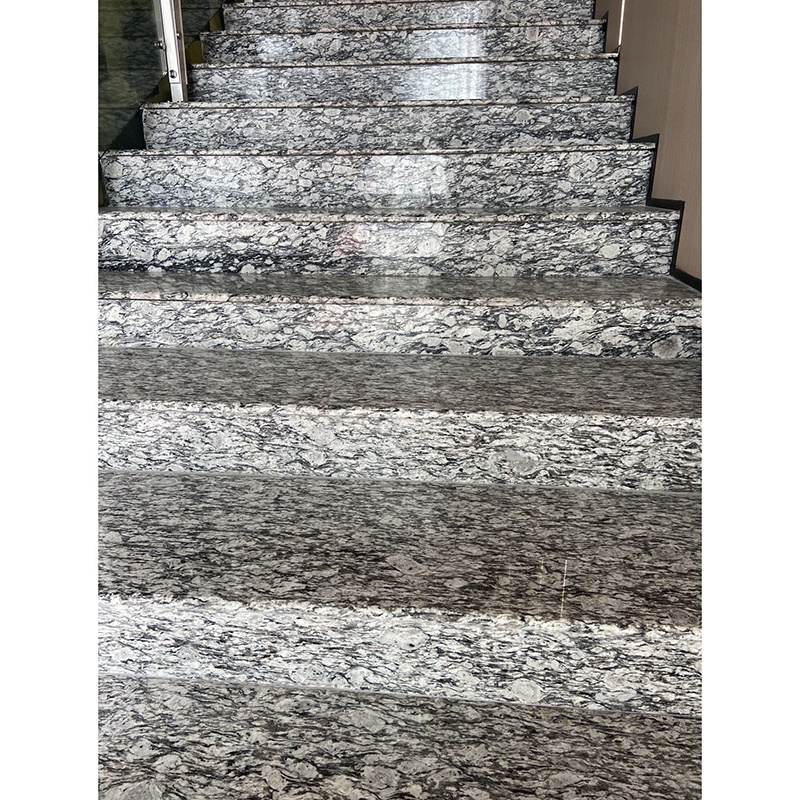 Italian White Galaxy Natural China Granite Stone Floor Stair Kitchen Countertop Sink Granite Marble