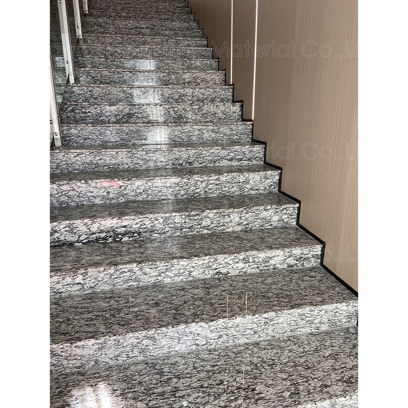 Italian White Galaxy Natural China Granite Stone Floor Stair Kitchen Countertop Sink Granite Marble
