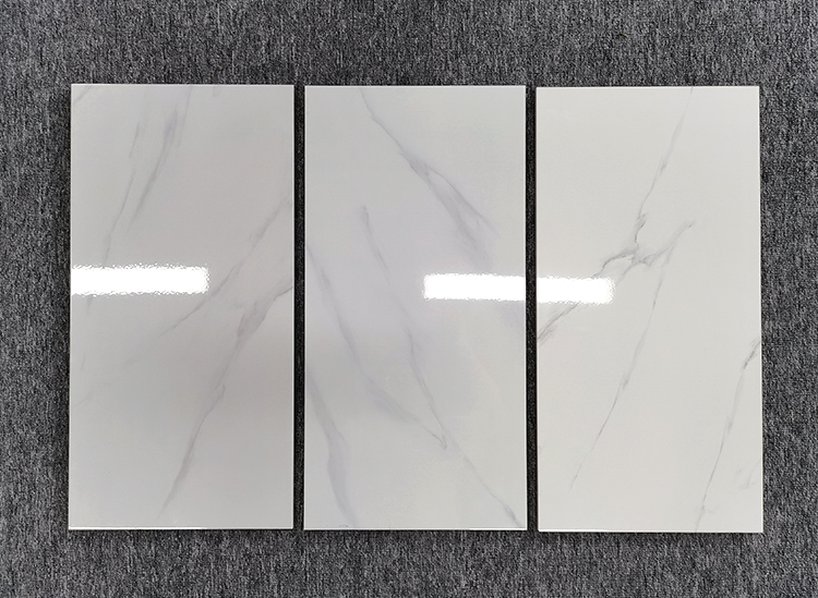 Hot Sale 300x600 Gloss Carrara White Bathroom Kitchen Bedroom Living Room Ceramic Wall Tiles