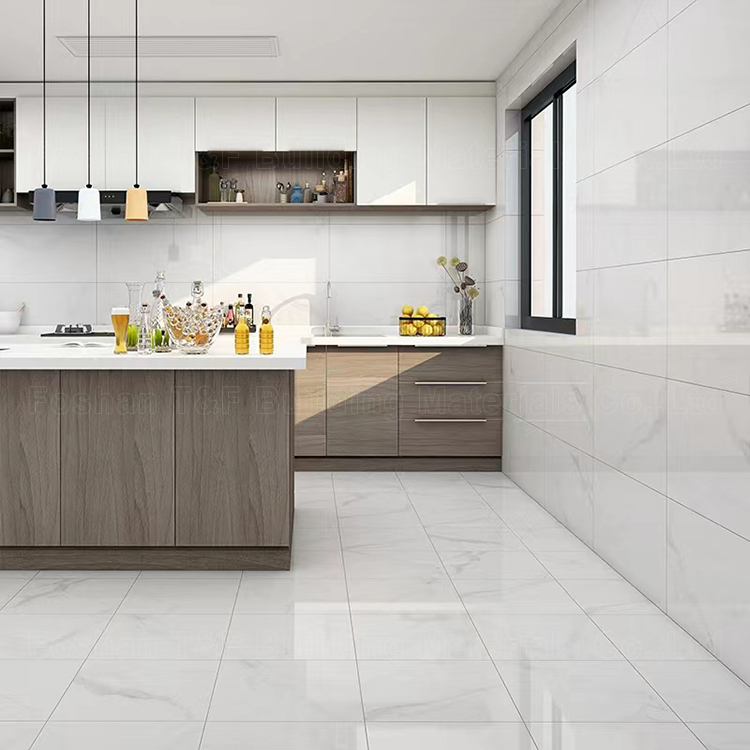 Hot Sale 300x600 Gloss Carrara White Bathroom Kitchen Bedroom Living Room Ceramic Wall Tiles