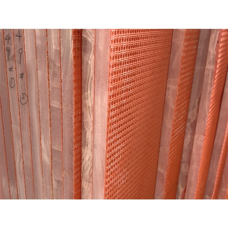 Factory Supply Polished Natural Pink Jade Price Wall Flooring Countertops Onyx Marble Slab