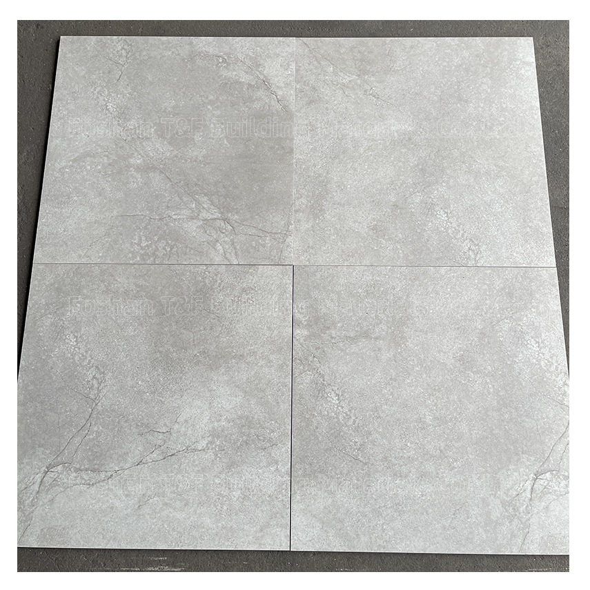 Matt 600x600 60x60cm Anti Slip Concrete Look Porcelain Rustic Floor Ceramic Cement Tiles