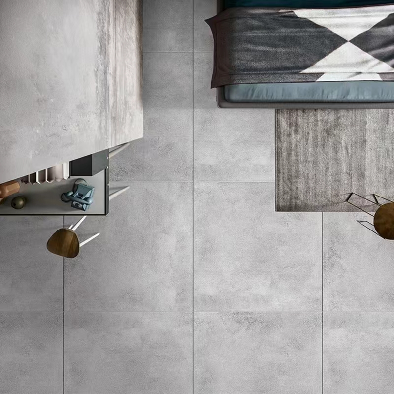 Matt 600x600 60x60cm Anti Slip Concrete Look Porcelain Rustic Floor Ceramic Cement Tiles