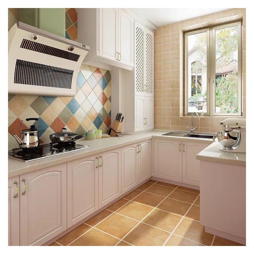 300x300mm American Pastoral Antique Rustic Bricks Anti Slip Kitchen Bathroom Wall Floor Designs Porcelain Tiles