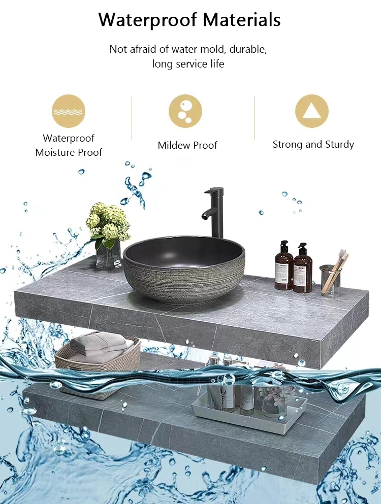 Modern Luxury LED Backlit Illuminated Bathroom Mirror With Anti Fog Function Wall Mounted Hotel Bathroom Vanity Cabinet