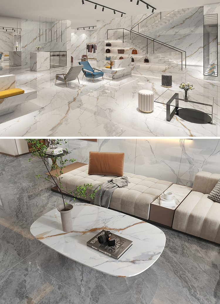 China 1200x2400x9mm Large Size Artificial Calacatta Gold Floor Backsplash Wall Background Panel Sintered Stone Big Slabs