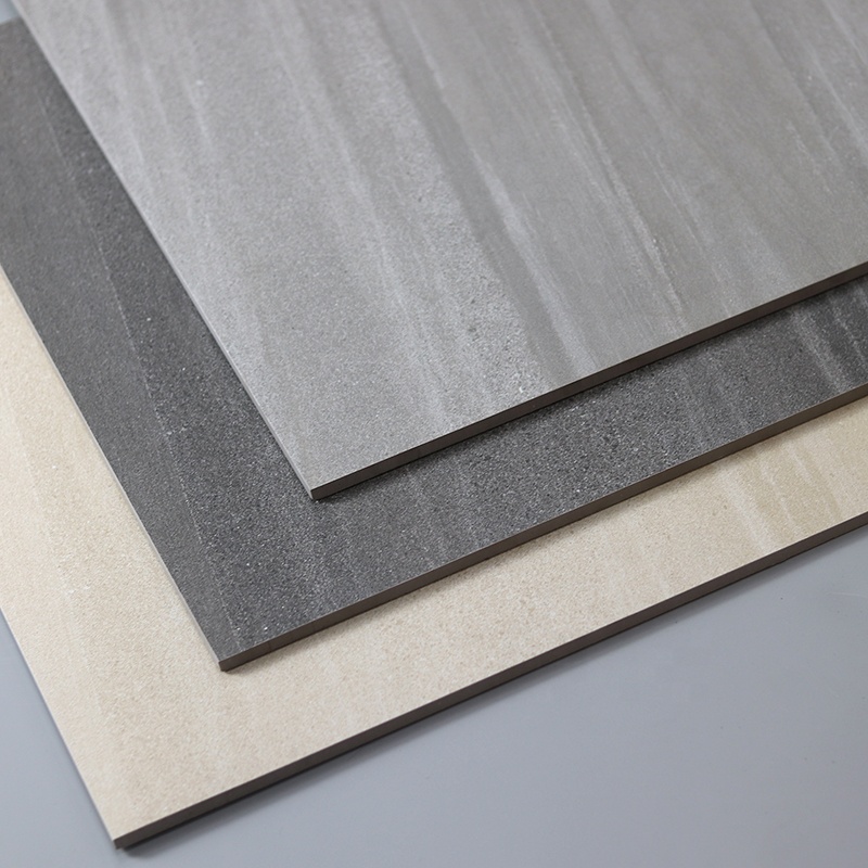 Industrial Style Non Skid Gray Matt Porcelain Porcelanite 600*600 Indoor Outdoor Rustic Floor Tiles