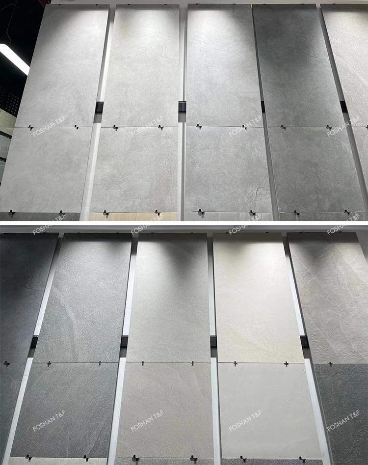 Industrial Style Non Skid Gray Matt Porcelain Porcelanite 600*600 Indoor Outdoor Rustic Floor Tiles