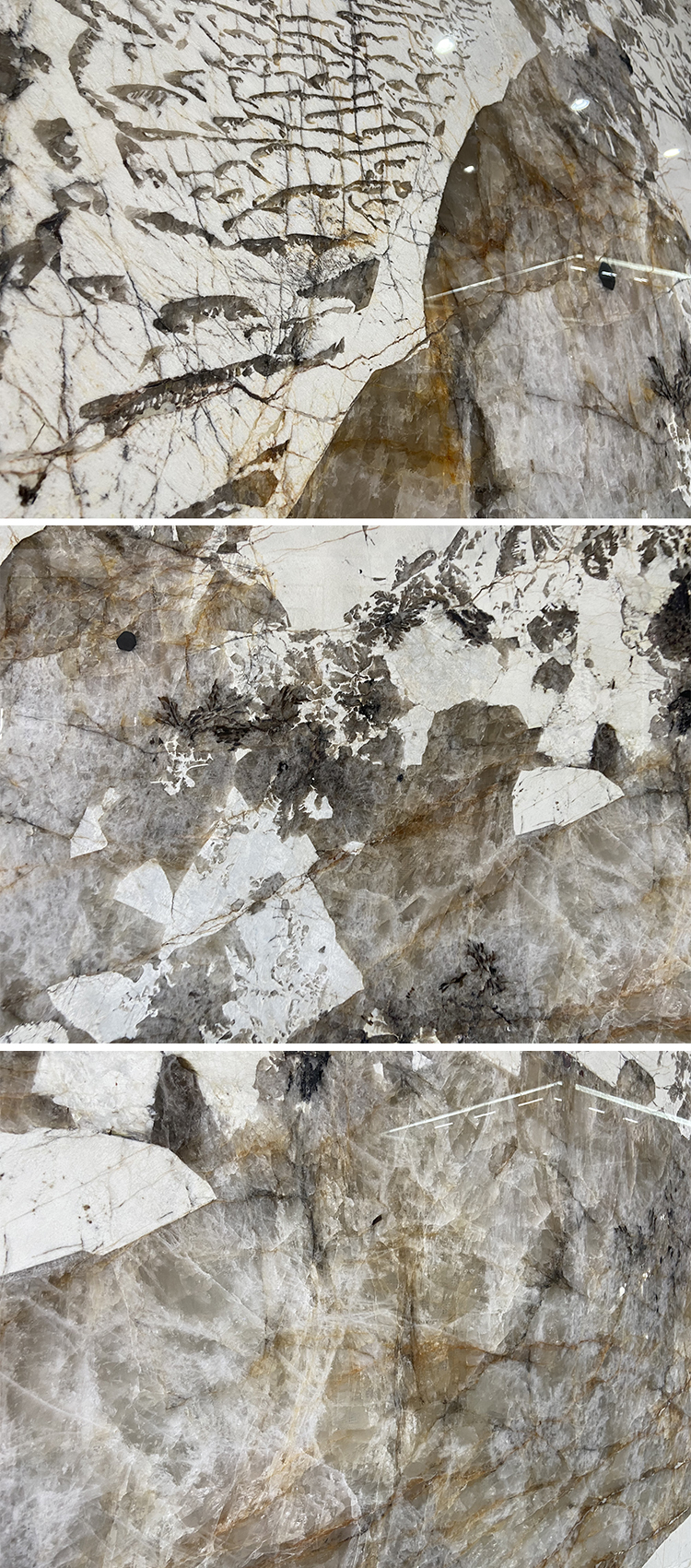 Wholesale Price Pandora White Marble Slab Patagonia Marble Slab Tile Natural Luxury Stone Brazilian Pandora Marble
