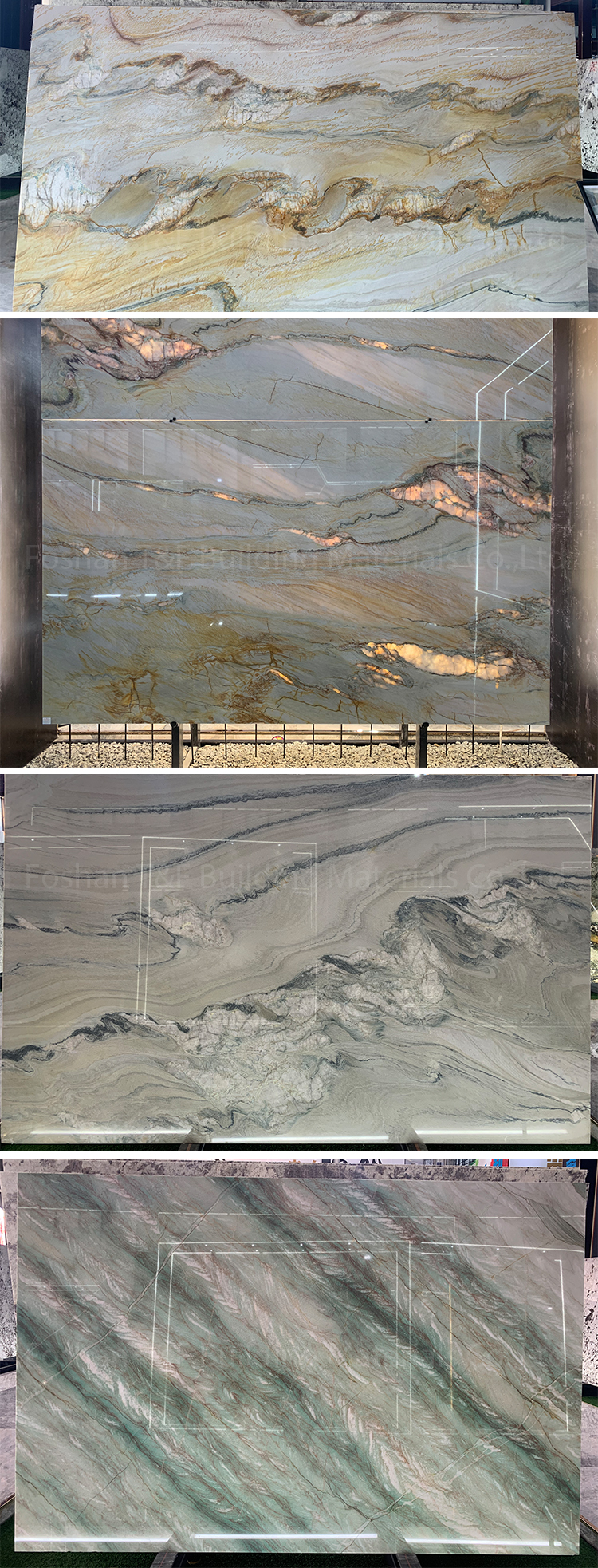 Hot Sale Imported Luxurious Brazil Pierre Naturel Wall Panel Table Countertop Green Marble Slab Tile