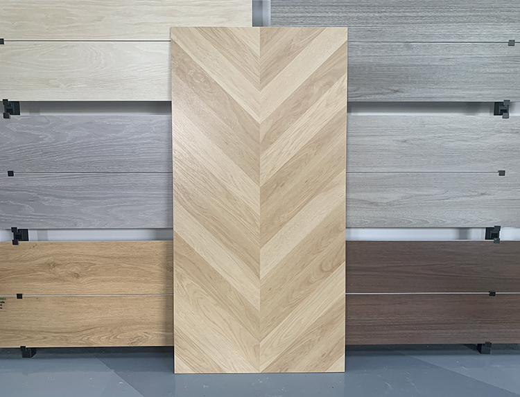 Foshan 600x1200mm Wood Look Ceramic Non Slip Glazed Porcelain Rustic Wooden Floor Tile