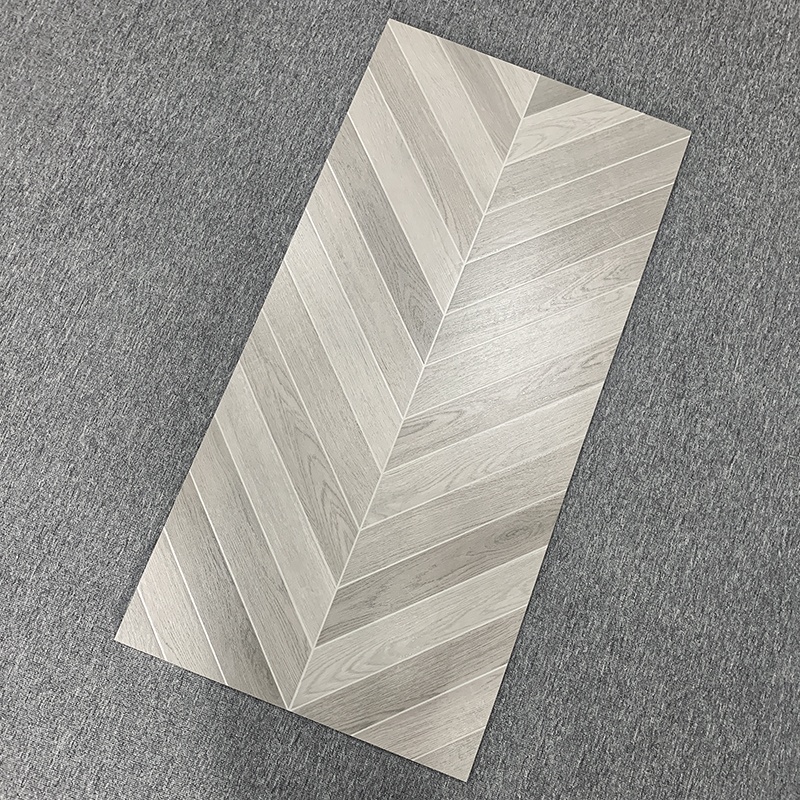 60x120 Large Format Rustic Grey Brown Wood Tiles Floor Bedroom Living Room Porcelain Wooden Tile