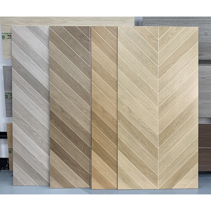 60x120 Large Format Rustic Grey Brown Wood Tiles Floor Bedroom Living Room Porcelain Wooden Tile