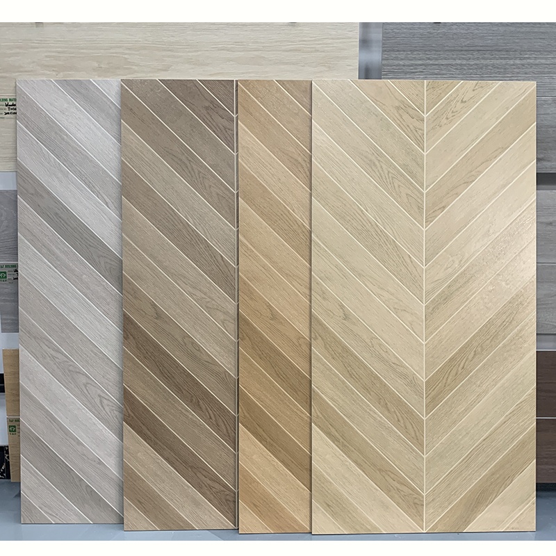 Large Size 600*1200mm Brown Glazed Wood Floor Porcelain Tile Rustic Matt Wooden Tiles for Living Room