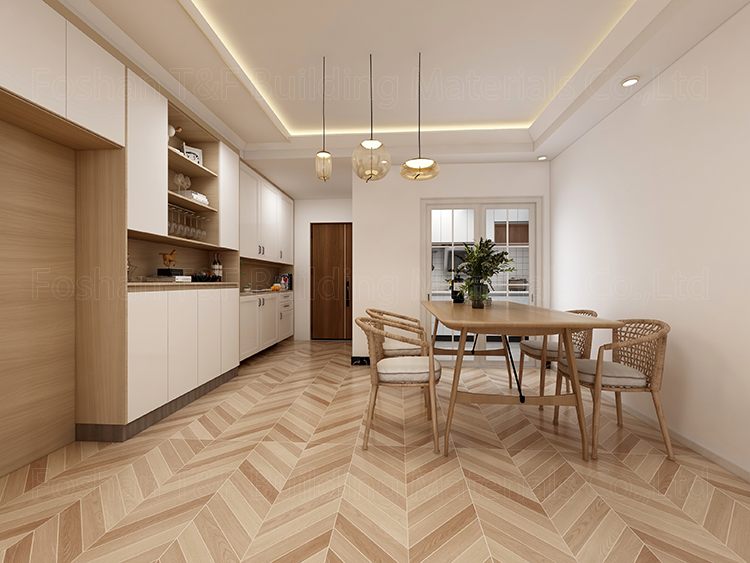 Large Size 600*1200mm Brown Glazed Wood Floor Porcelain Tile Rustic Matt Wooden Tiles for Living Room