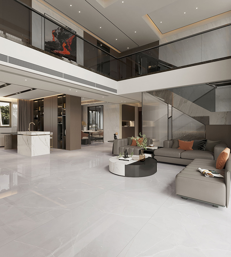 Indoor Flooring 600x1200 Pisos Porcelanato Carrelage Glossy Glazed Polished Porcelain Wall Floor Marble Tile